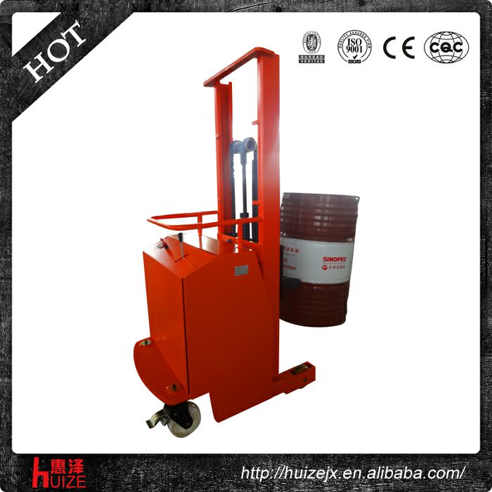 2半電動配重油桶車（無底腿，只堆垛，不翻轉）